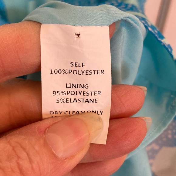 Amanda Uprichard Blue & Green Patterned Dress - Picture 8 of 10